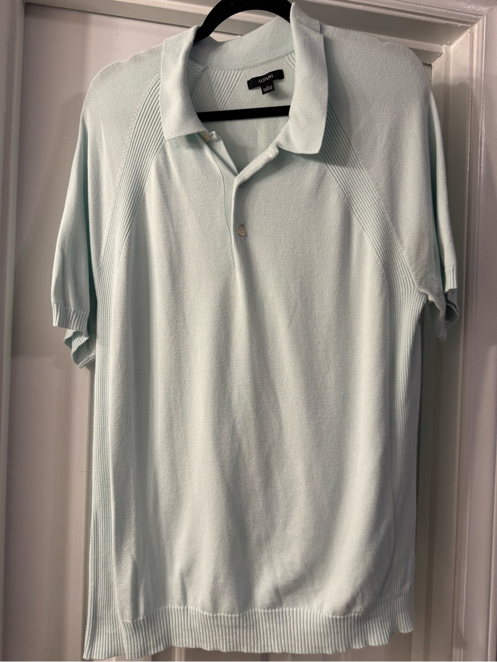 Alfani Men’s Mint Green Short Sleeve Polo
